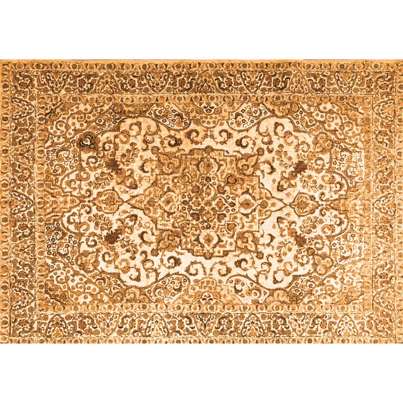 Tapis oriental oriental clair tissé à la machine 8 pi x 12 pi Braca