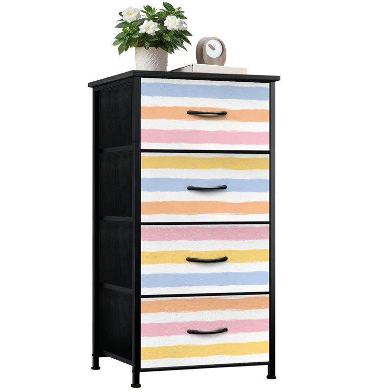 Commode de rangement verticale à 4 tiroirs