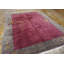 Tapis mauve en laine noué à la main de style antique art déco des années 1920
