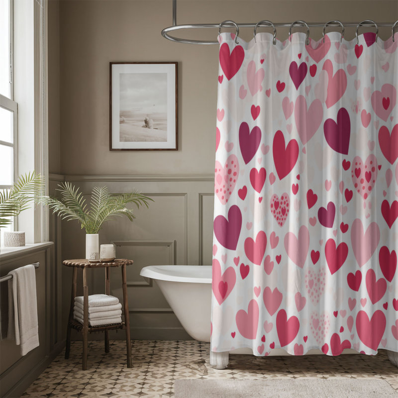 Love Glide - Premium Shower Curtain, 74"H x 71"W