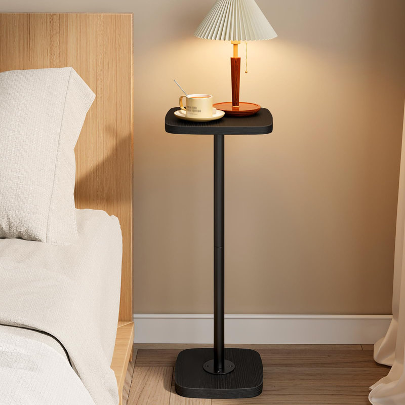 Petite table d'appoint carrée, Noir