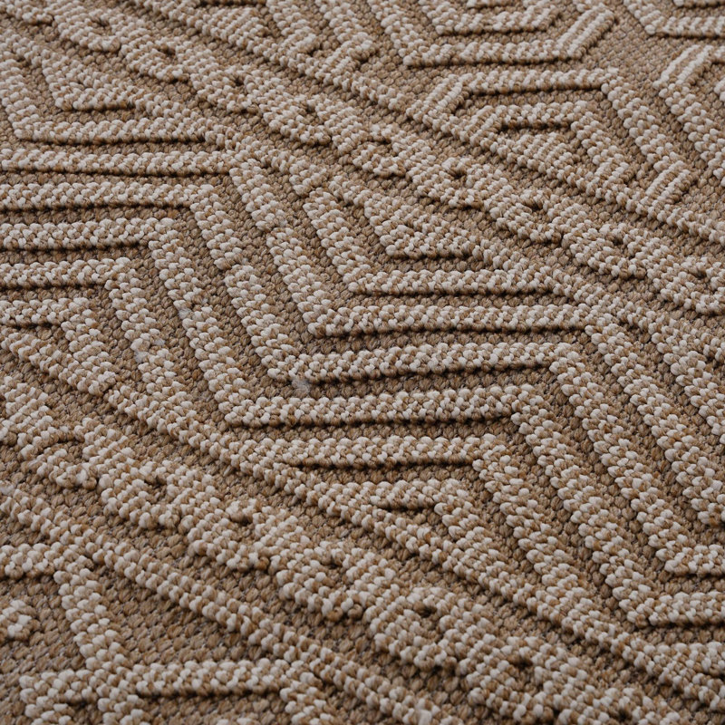 Geometric Indoor/Outdoor Area Rug, Rectangle 4' x 6'2"