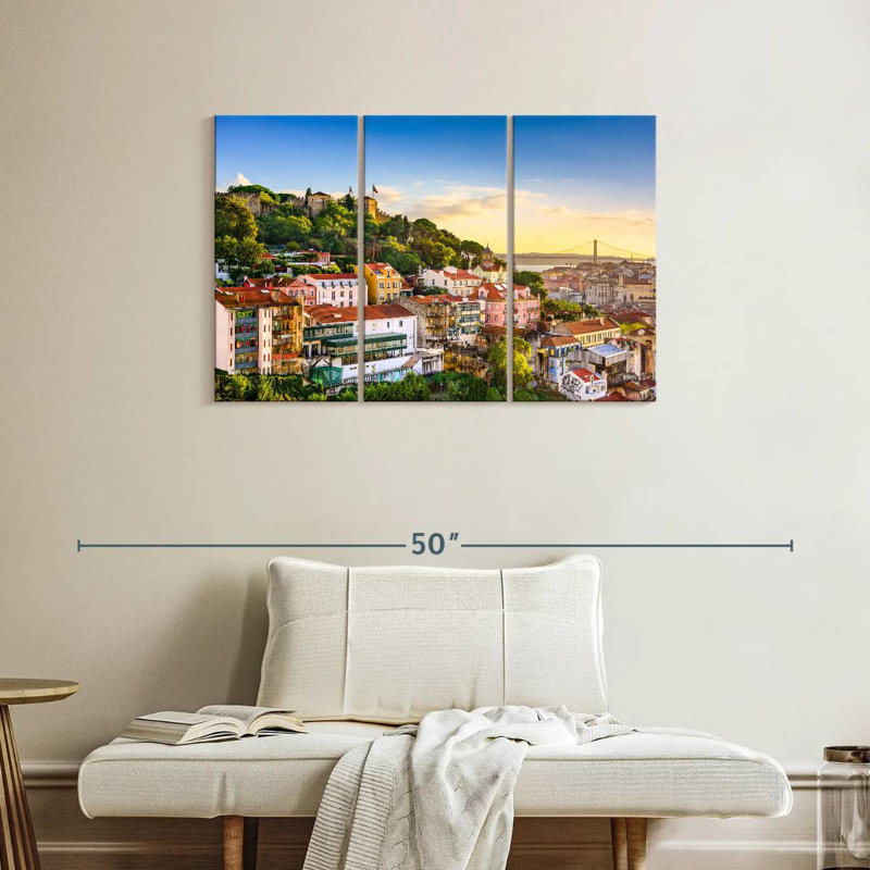 Rorry Lisbon Skyline, 24" H x 38" W