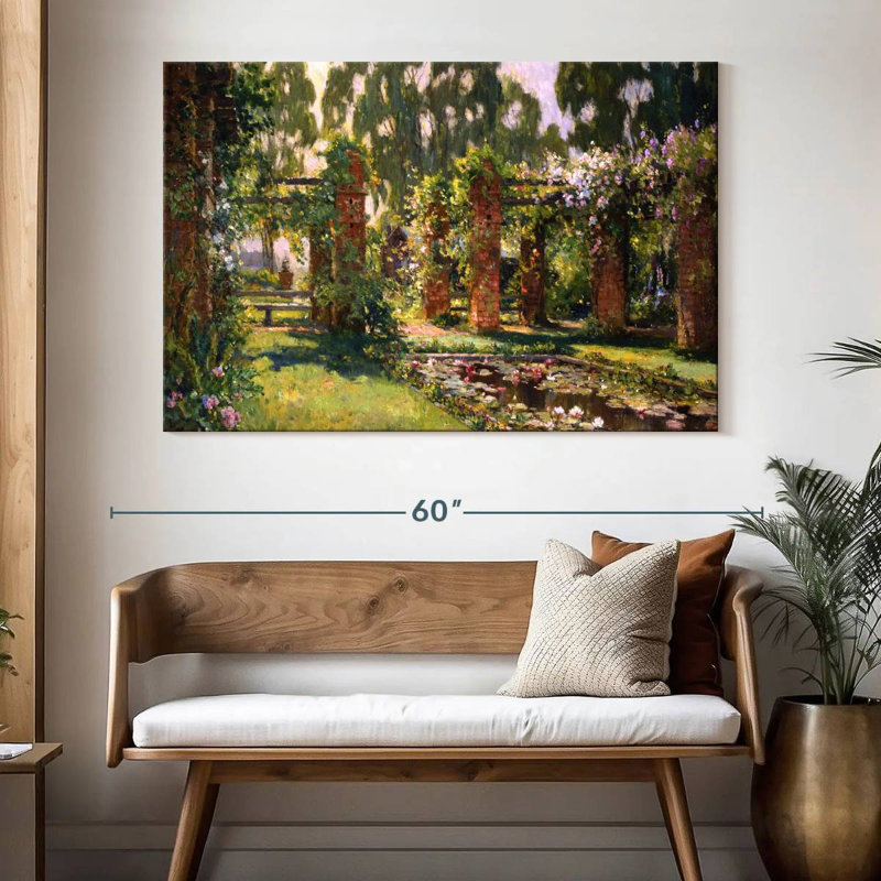 Senne The Lily Pond, 34" H x 51" W