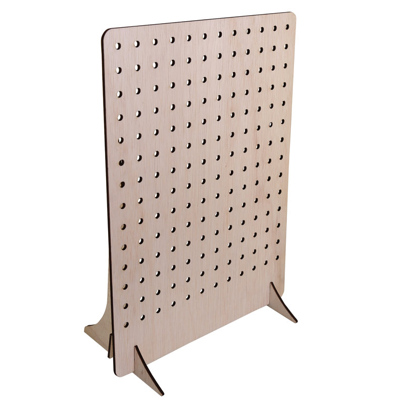 Wood Slatwall / Pegboard Kit, 14" H x 12.5" W x 6.25" D