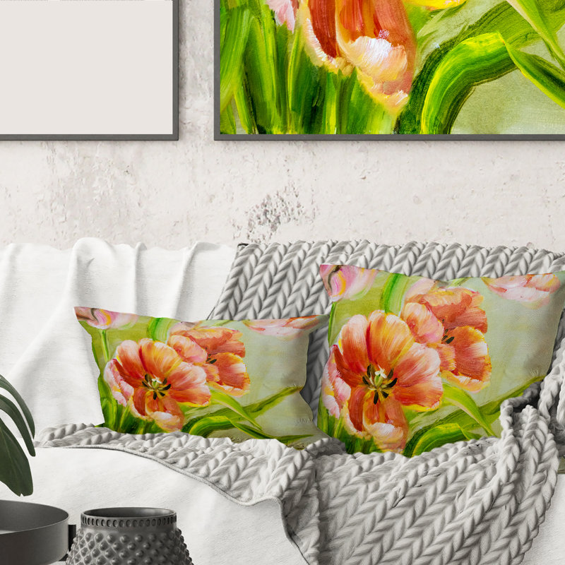Floral Throw Pillow