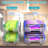 2-Tier Adjustable Soda Can Organizers 7º Slope Auto Rolling