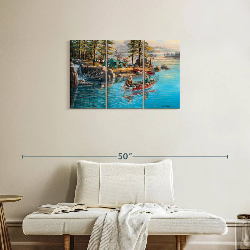 Senne Fishing Camp, 20" H x 33" W