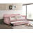 Pink Velvet Daybed W/Trundle (Twin)