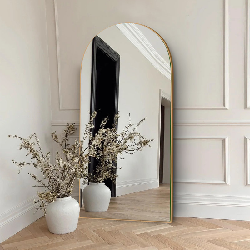 Miroir de plancher Leeron, Or, 70,9 po x 27,6 po