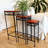 3 Piece Wood Top Nesting Table Set