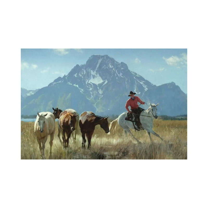 Round Up by David Edward Kucera - Wrapped Canvas Print, 20.32 cm H x 30.48 cm W
