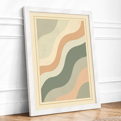Flowing Forms Minimalist - Framed Print