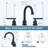 2-handle Bathroom Faucet with Drain Assembly-61572300