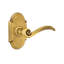 Elan Wave/Drop Privacy (Bed & Bath) Door Lever with Arch Rosette-304557402-304557397