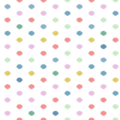 Colorful Clams 33' L x 20.5" W  Wallpaper Roll