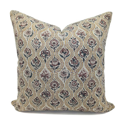 Coussin décoratif pour canapé et lit à motif de lin fabriqué à la main Fabividine