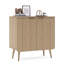 George Oliver Sideboard Buffet Cabinet, Storage Cabinet, Accent Cabinet Credenzas With 2 Fluted Doors 2 Shelves, Cupboard For Living Room Bedroom-1663575827-1645349729