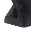 Table d'appoint Mgo Twist Shape - Texture noire imitant le bois, résistante aux intempéries, sans assemblage (11,75 po x 11,75 po x 16 po)-1306707001