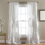 Synthetic Semi Sheer Single Curtain Panel Single Panel