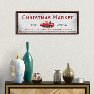 Christmas Market by Lori Deiter - Panoramic Print on Canvas