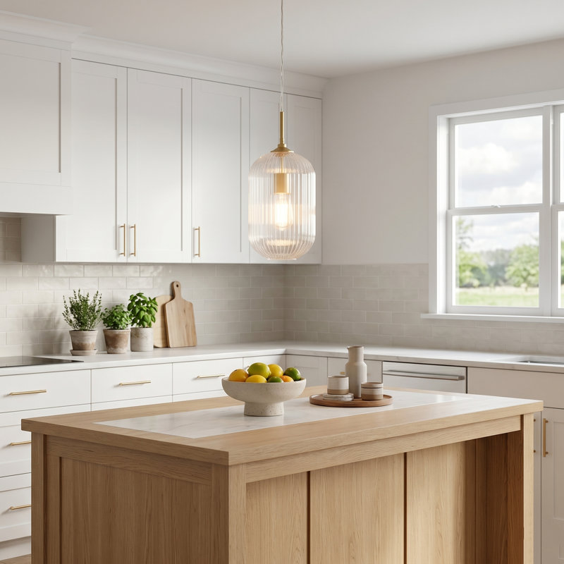 1 - Light Brass Pendant