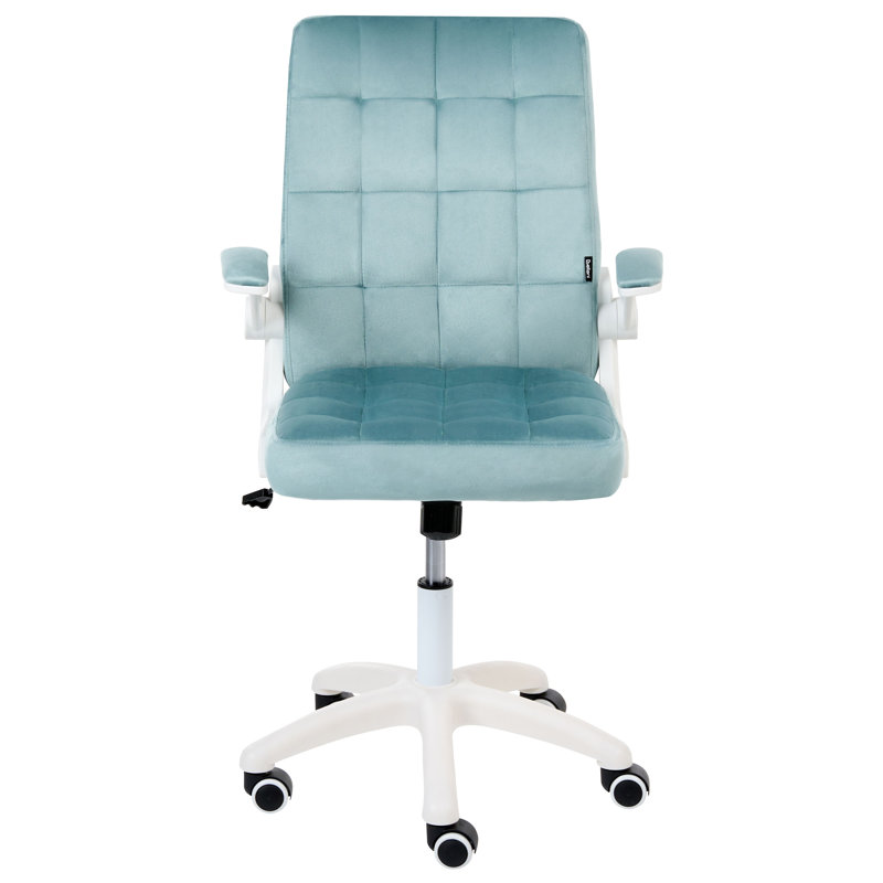 17 Stories Velvet Office Chair, Violet
