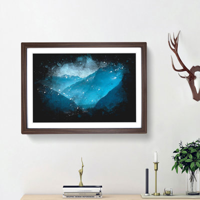 Blue Mountains in Sikkim India - Framed Print