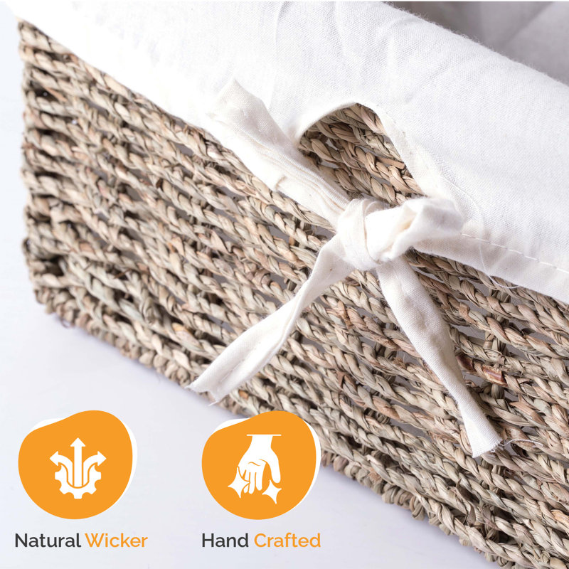 Panier en osier Seagrass