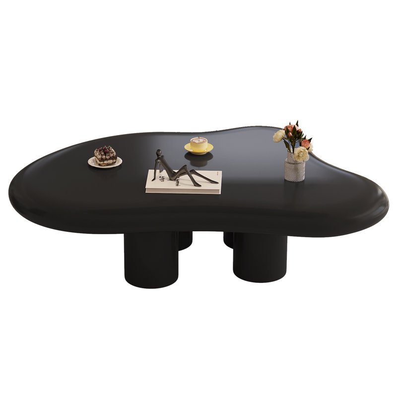 White Coffee Table,Cloud Coffee Table, Black