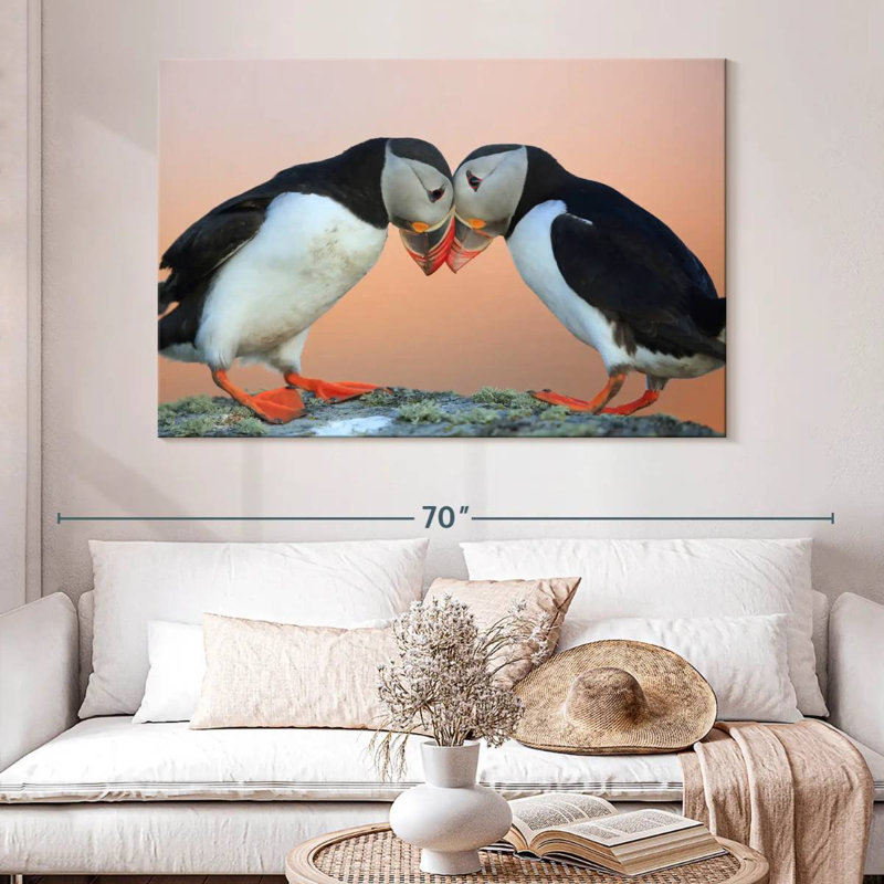 Brampt Norwegian Puffin Bird, 34" H x 51" W