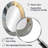 Abstract Marble In Grey And Gold Tones VI - Large Oval Wall Mirror On Metal-56389211