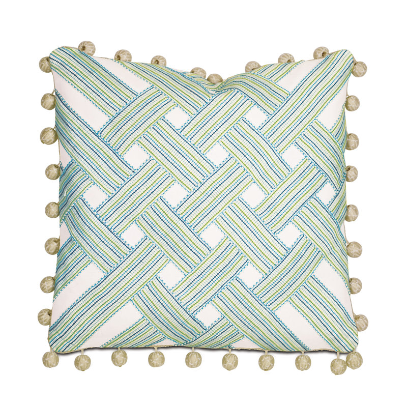 Boracay Square Pillow Cover & Insert, Faux down