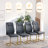 Kimara Modern Faux Leather Dining Chairs with Cantilever Metal Legs-1455588333-1450819142