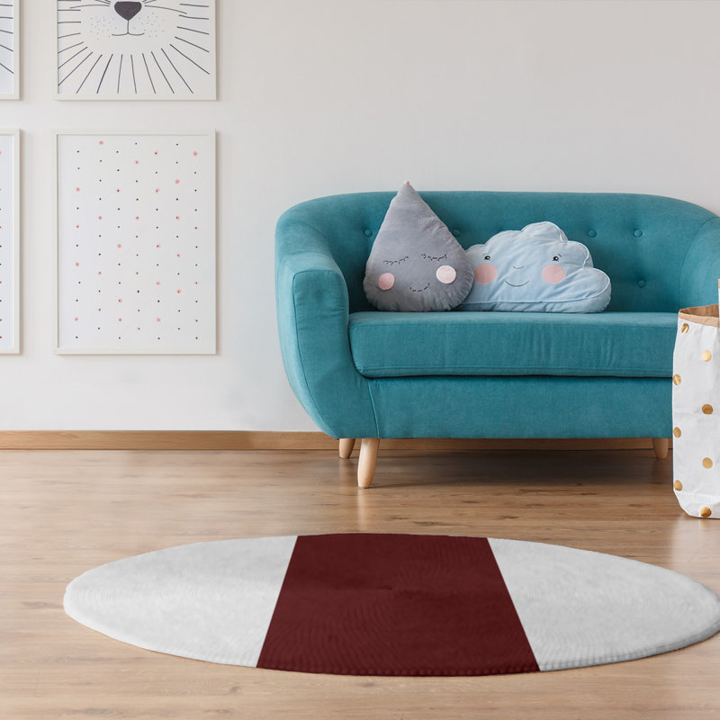 Chenille Indoor Rug, Round 5'