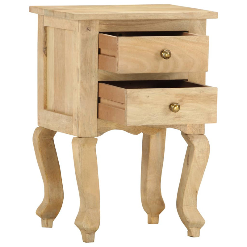 Delavan 40cm W Solid Wood Bedside Table