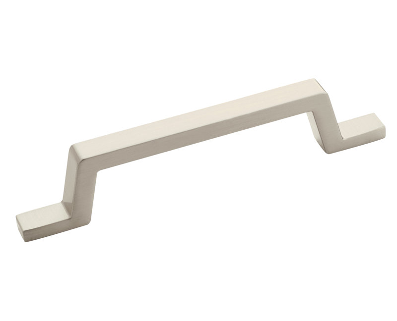 Poignée barre 3 7/9" au centre Conrad, Nickel satiné