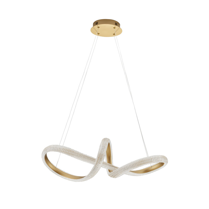 1 - Light Gold LED Novelty Pendant