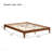 12 Inch Queen Size Solid Dry Bamboo Wood Platform Bed Frame, With Wood Slat Support, No Box Spring Needed, Easy Assembly-912531555-912531556