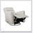 Glider Reclining Chair With Swivel Motion, Beige Breathable Faux Leather, Luxury Living Room And Movie Seating-105482596