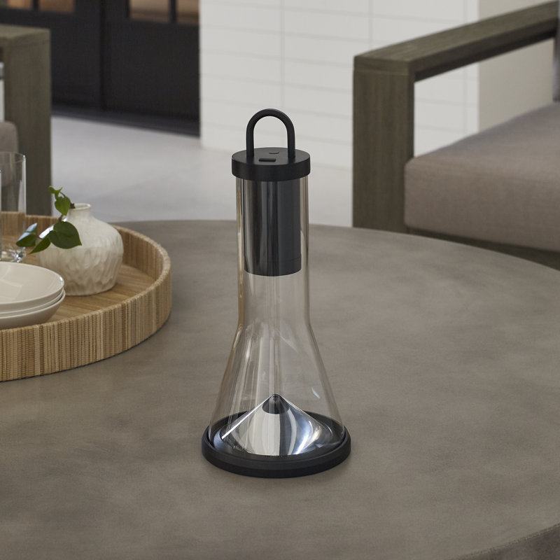 Kandella Accent Rechargeable Table Lamp, Black