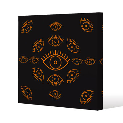 Eye Icon Slim Style Canvas Print