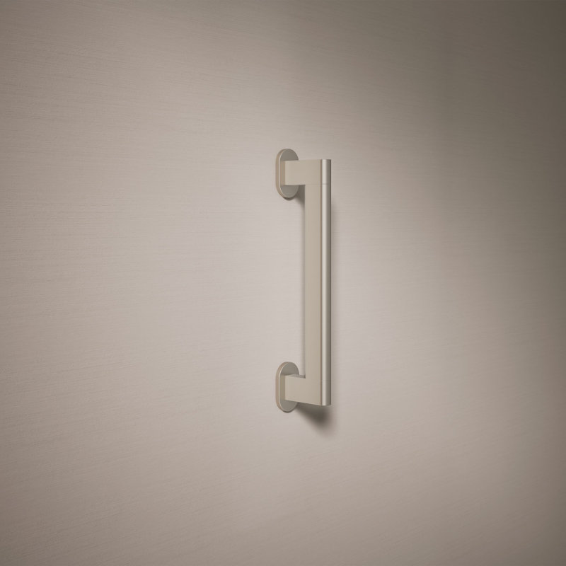 Belay Grab Bar, 1.75" H x 12" L, Brushed Nickel