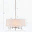 Lustre tambour 5 lumières blanc