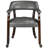  Porker Tufted Sponge Dining Chairs with Casters Dark Gray-49655580-10272573