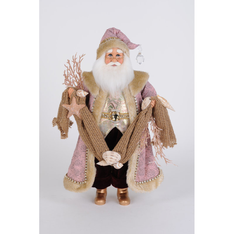 Rose Gold Coastal Santa