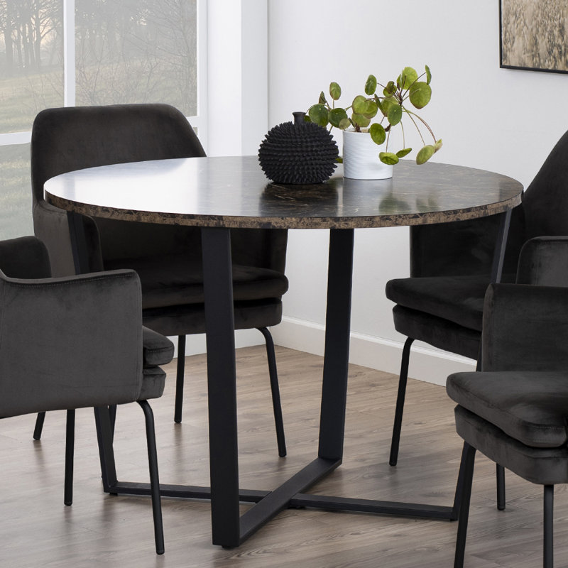 Denali Round 110cm Dining Table, Brown