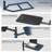  Overbed Table With Under Mattress Support, Adjustable Tray