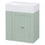 Meuble-lavabo de 20 pouces avec lavabo et rangement en céramique-2115209853