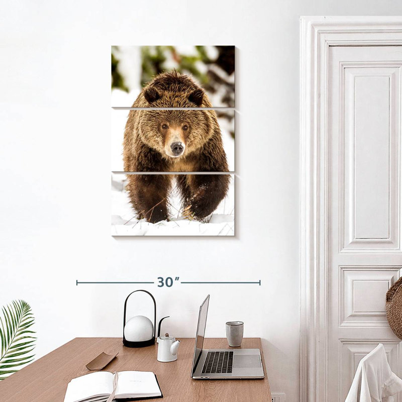 Brampt Walking Grizzly Bear, 32'' H X 20'' W